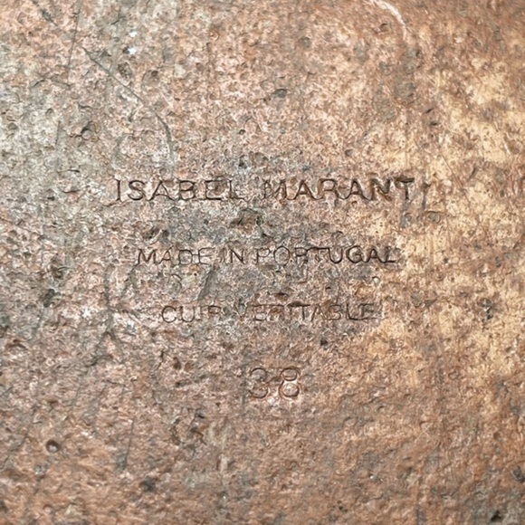 Isabel Marant Mirvin Backless Shearling Clogs Mules Black size EU38 US 8 - Picture 13 of 16